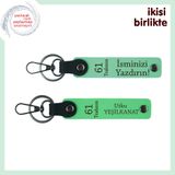 MiaWiki Babaya Özel 61 Trabzon Temalı Anahtarlık, Standart, MH-KAN-61-122x2, açık yeşil-fıstık yeşil, üniseks-yetişkin