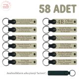 MiaWiki Bebeğin İkinci Yaş Günü Partisi Anahtarlık Seti, Standart, MH-KAN8522X58, Sütlü Kahve & Lacivert, üniseks-bebek