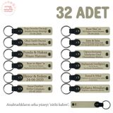 MiaWiki Bebek Mevlidi Hatırası Anahtarlık 32'li Set, 32'li Set, MH-KAN8529X32, Sütlü Kahve & Sütlü Kahve, üniseks-bebek