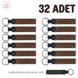 MiaWiki Bebek Mevlidi Hatırası Anahtarlık 32'li Set, Standart, MH-KAN8516X32, Kahverengi & Yeşil, üniseks-bebek
