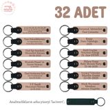 MiaWiki Bebek Mevlidi Hatırası Anahtarlık 32'li Set, Standart, MH-KAN8532X32, Yavru Ağzı & Lacivert, üniseks-bebek