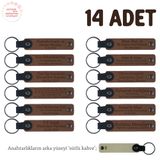 MiaWiki Bebek Ziyareti Hediyelik Anahtarlık 14'lü Set, Standart, MH-KAN8527X14, Kahverengi & Sütlü Kahve, üniseks-bebek