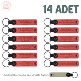 MiaWiki Bebek Ziyaretine Hediyelik Anahtarlık 14'lü Set, Standart, MH-KAN8514X14, Narçiçeği & Sütlü Kahve, üniseks-bebek