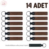MiaWiki Bebek Ziyaretine Hediyelik Anahtarlık 14'lü Set, Standart, MH-KAN8542X14, Kahverengi & Siyah, üniseks-bebek