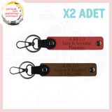 MiaWiki Biker Stiline Motor Anahtarlık İsim Plaka Kan, Standart, MH-KAN-MT-4312x2, Nar Çiçeği-Açık Kahve, üniseks-yetişkin