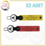 MiaWiki Bikerlar İçin İsim Plaka Kan Grubu Anahtarlık, Standart, MH-KAN-MT-5124x2, Nar Çiçeği-Sarı, üniseks-yetişkin