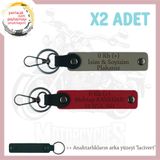 MiaWiki Bikerlar İçin İsim Plaka Kan Grubu Anahtarlık, Standart, MH-KAN-MT-9722x2, Kül Gri-Kırmızı-lacivert, üniseks-yetişkin