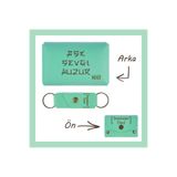 MiaWiki Cüzdan Ve Anahtarlık Set Açık Yeşil Aşk Sevgi Huzur Yazılı İsme Özel, Medium, MH-KCA5718, üniseks-yetişkin