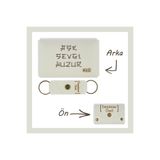 MiaWiki Cüzdan ve Anahtarlık Set İsme Özel Beyaz, Medium, MH-KCA5718, üniseks-yetişkin