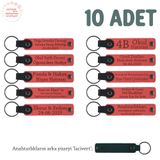MiaWiki Dans Grubu Hatıra Anahtarlık 10'lu Set, Standart, MH-KAN8533X10, Nar Çiçeği & Lacivert, üniseks-yetişkin