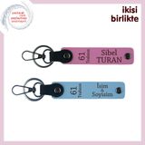 MiaWiki Deri Anahtarlık 2'li Set Trabzon Temalı, Standart, MH-KAN-61-321x2, pembe-gök mavi, üniseks-yetişkin