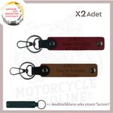MiaWiki Deri Anahtarlık Motosiklet İsim Plaka Kan Grubu, Standart, MH-KAN-MT-10416x2, Açık Kahve-Bordo-lacivert, üniseks-yetişkin