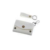 MiaWiki Deri Bozuk Para Cüzdan ve Anahtarlık Seti Beyaz, Small, MH-CA5515, üniseks-yetişkin