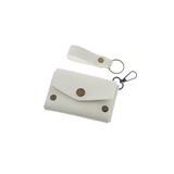 MiaWiki Deri Bozuk Para Cüzdan ve Anahtarlık Seti Buz Beyaz, Small, MH-CA5515, üniseks-yetişkin