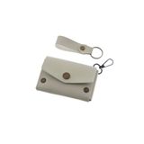 MiaWiki Deri Bozuk Para Cüzdanı ve Anahtarlık Seti Taş Renk, Small, MH-CA5515, üniseks-yetişkin
