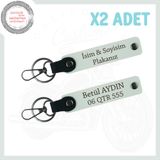 MiaWiki Deri Detaylı Motosiklet Anahtarlığı, Standart, MH-KAN-MT-4030x2, Beyaz, üniseks-yetişkin