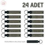 MiaWiki Doğa Yürüyüş Grubu Hatıra Anahtarlık 24'lü, Standart, MH-KAN8530X24, Kül Gri & Siyah, üniseks-yetişkin