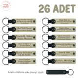 MiaWiki Doğum Yapan Anneye Hediye Anahtarlık Seti, Standart, MH-KAN8515X26, Sütlü Kahve & Siyah, üniseks-yetişkin