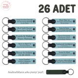 MiaWiki Doğum Yapan Anneye Hediye Anahtarlık Seti, Standart, MH-KAN8531X26, Gök Mavi & Yeşil, üniseks-yetişkin