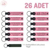 MiaWiki Doğum Yapan Anneye Hediye Anahtarlık Seti, Standart, MH-KAN8581X26, Pembe & Yeşil, üniseks-yetişkin