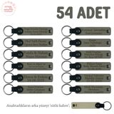 MiaWiki Düğün Hediyesi Anahtarlık Seti 54'lü, Standart, MH-KAN8513X54, Kül Gri & Sütlü Kahve, üniseks-yetişkin