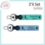 MiaWiki Erkek Kardeşe Kişisel Yazı Eklenebilir Takım, Standart, MH-KAN-39581x2, turkuaz-gök mavi, üniseks-yetişkin