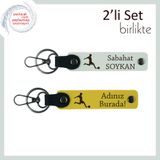 MiaWiki Erkek Kardeşe Kişiye Özel Futbol Anahtarlık, Standart, MH-KAN-39338x2, beyaz-sarı, üniseks-yetişkin