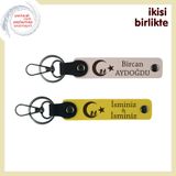 MiaWiki Evlilik Yıldönümü Anahtarlık Seti Pudra-Sarı, Standart, MH-KAN-34819x2, pudra-sarı, üniseks-yetişkin