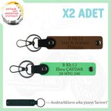 MiaWiki Hediyelik 2'li Anahtarlık Bikerlar İçin, Tek Ebat, MH-KAN-MT-8421x2, Açık Kahve-Fıstık Yeşil-lacivert, üniseks-yetişkin