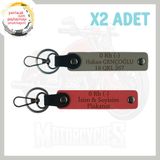 MiaWiki Hız Aşıkları İçin Özel İsim Plaka Anahtarlık, Standart, MH-KAN-MT-4519x2, Nar Çiçeği-Kül Gri, üniseks-yetişkin