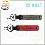 MiaWiki Hız Aşıkları İçin Özel İsim Plaka Anahtarlık, Standart, MH-KAN-MT-5319x2, Nar Çiçeği-Kül Gri, üniseks-yetişkin