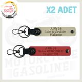MiaWiki Hız Severlere Özel Deri Anahtarlık, Standart, MH-KAN-MT-4925x2, Nar Çiçeği-Sütlü Kahve, üniseks-yetişkin