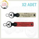 MiaWiki Hız Severlere Özel Deri Anahtarlık, Standart, MH-KAN-MT-5125x2, Nar Çiçeği-Sütlü Kahve, üniseks-yetişkin