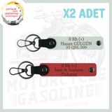 MiaWiki Hız Severlere Özel İsim Plaka Kan Grubu Anahtarlık, Standart, MH-KAN-MT-4713x2, Nar Çiçeği-Beyaz, üniseks-yetişkin