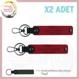 MiaWiki İsim Plaka Kan Grubu Anahtarlık Set Motosiklet, Tek Ebat, MH-KAN-MT-6839x2, Kırmızı-yeşil, üniseks-yetişkin