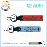 MiaWiki İsim Plaka Kan Grubu Kişiye Özel Anahtarlık Set, Standart, MH-KAN-MT-6944x2, Nar Çiçeği-Gök Mavi-sütlü kahve, üniseks-yetişkin