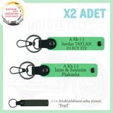 MiaWiki İsim Plaka Kan Grubu Motosiklet Anahtarlık, Tek Ebat, MH-KAN-MT-6539x2, Fıstık Yeşil-yeşil, üniseks-yetişkin