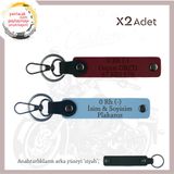MiaWiki İsim Plaka Kan Grubu Yazılı Anahtarlık Motor, Standart, MH-KAN-MT-10547x2, Gök Mavi-Bordo-siyah, üniseks-yetişkin