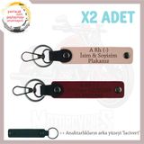 MiaWiki İsim Plaka Kan Grubu Yazılı Anahtarlık Motor, Standart, MH-KAN-MT-7216x2, Yavruağzı-Fıstık Yeşil-lacivert, üniseks-yetişkin