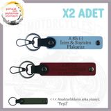 MiaWiki İsim Plaka Kan Grubu Yazılı Anahtarlık Motor, Tek Ebat, MH-KAN-MT-6549x2, Gök Mavi-Bordo-yeşil, üniseks-yetişkin