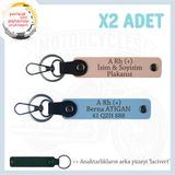 MiaWiki İsim Plaka Kan Grubu Yazılı Anahtarlık, Tek Ebat, MH-KAN-MT-6222x2, Yavruağzı-Gök Mavi-lacivert, erkek