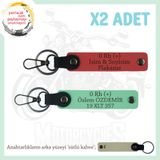 MiaWiki İsim Plaka Kan Grubu Yazılı Deri Anahtarlık, Standart, MH-KAN-MT-10017x2, Nar Çiçeği-Yeşil-sütlü kahve, üniseks-yetişkin