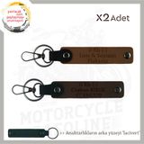 MiaWiki İsim Plaka Kan Grubu Yazılı Motor Anahtarlık, Standart, MH-KAN-MT-10432x2, Açık Kahve-Koyu Kahve-lacivert, üniseks-yetişkin