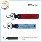MiaWiki İsim Plaka Kan Grubu Yazılı Motor Anahtarlık, Standart, MH-KAN-MT-10785x2, Kırmızı-Gök Mavi-yeşil, üniseks-yetişkin