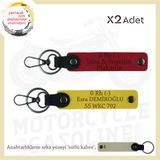 MiaWiki İsim Plaka Kan Grubu Yazılı Motor Anahtarlık, Standart, MH-KAN-MT-10820x2, Kırmızı-Sarı-sütlü kahve, üniseks-yetişkin