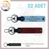 MiaWiki İsim Plaka Kan Grubu Yazılı Motor Anahtarlık, Standart, MH-KAN-MT-9549x2, Gök Mavi-Bordo-yeşil, üniseks-yetişkin