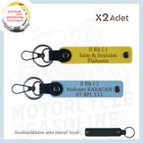 MiaWiki İsim Plaka ve 0 Rh (-) Kan Grubu Anahtarlık, Standart, MH-KAN-MT-11128x2, Sarı-Gök Mavi-siyah, üniseks-yetişkin