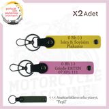 MiaWiki İsim Plaka ve 0 Rh (-) Kan Grubu Anahtarlık, Standart, MH-KAN-MT-11141x2, Sarı-Pembe-yeşil, üniseks-yetişkin
