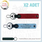 MiaWiki İsim Plaka ve A+ Kan Grubu Yazılı Motor Anahtarlık, Tek Ebat, MH-KAN-MT-5782x2, Kırmızı-Gök Mavi-lacivert, üniseks-yetişkin