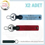 MiaWiki İsim Plaka ve A- Kan Grubu Yazılı Motor Anahtarlık, Tek Ebat, MH-KAN-MT-6782x2, Kırmızı-Gök Mavi-lacivert, üniseks-yetişkin